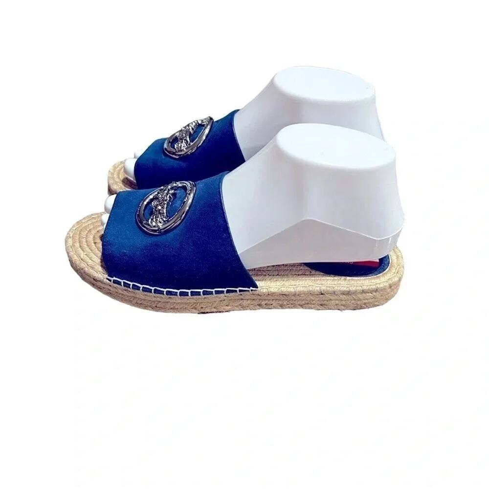 COACH Camille Espadrille Blue Size 7.5 NWOT - Picture 6 of 11